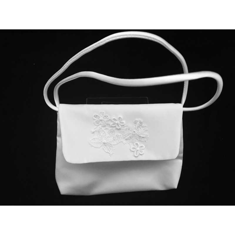 Communion Handbag with Lace on Flap style Emi06 Communion Handbag with Lace on Flap style Emi06