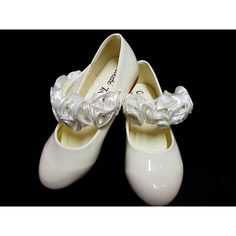 Ivory Special Occasion Leather Shoes Style 1719-116 Ivory Special Occasion Leather Shoes Style 1719-116