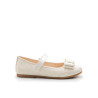 Ivory Satin Pattern Special Occasion Shoes Style 49343
