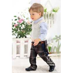 Baby  Boy Special Occasions Velvet Outfit Style WS022