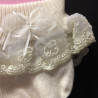 Ivory Baby Girl Christening/Special Occasion Ladybird Sock