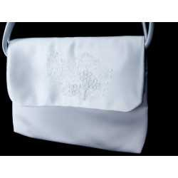White Handmade First Holy Communion Handbag Style EMI 55