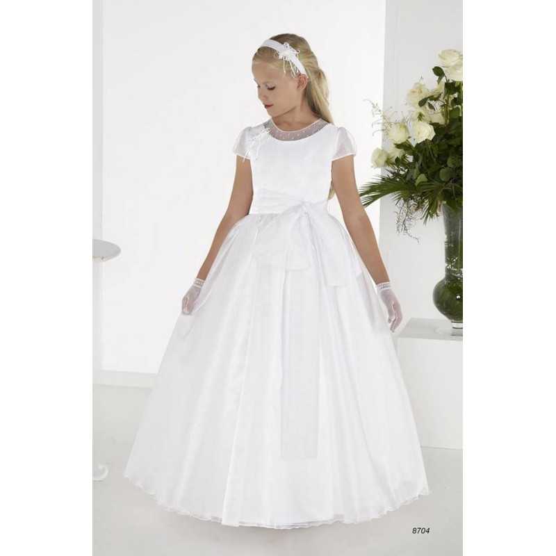 Gorgeous White First Holy Communion Dress Style 8704 Gorgeous White First Holy Communion Dress Style 8704