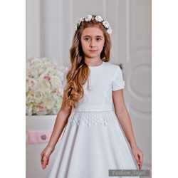 Elegant Satin Handmade First Holy Communion Dress Style MARLENE