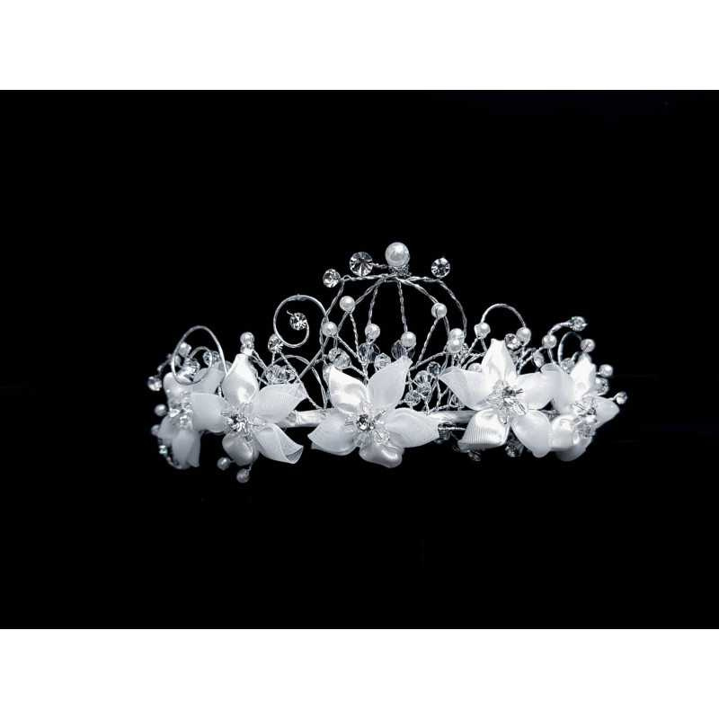 First Holy Communion White/Silver Tiara Style 3693 First Holy Communion White/Silver Tiara Style 3693