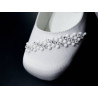 White Satin First Holy Communion Shoes Style MAISIE