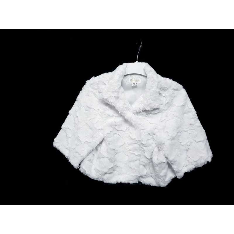 White First Holy Communion/Special Occasion Fur Cape Style CB016 White First Holy Communion/Special Occasion Fur Cape Style CB016