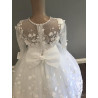 HANDMADE WHITE FIRST HOLY COMMUNION DRESS STYLE T-932