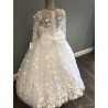 HANDMADE WHITE FIRST HOLY COMMUNION DRESS STYLE T-932