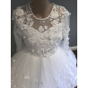 HANDMADE WHITE FIRST HOLY COMMUNION DRESS STYLE T-932