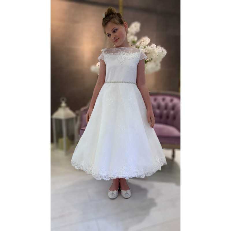Handmade Ivory First Holy Communion Dress Style ALEXANDRA Handmade Ivory First Holy Communion Dress Style ALEXANDRA