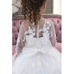 HANDMADE WHITE FIRST HOLY COMMUNION DRESS STYLE T-932