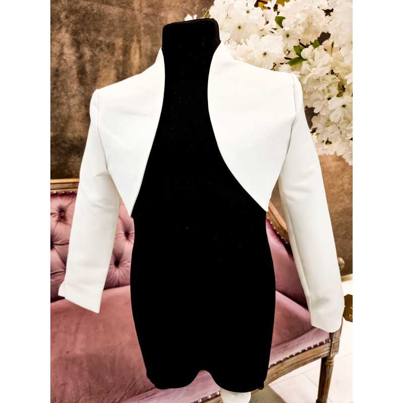 Handmade Satin First Holy Communion Bolero Style CB020 IVORY Handmade Satin First Holy Communion Bolero Style CB020 IVORY
