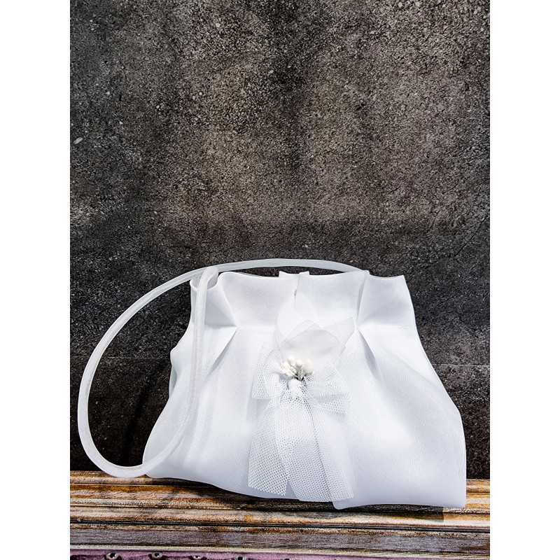 HANDMADE WHITE CARMY FIRST HOLY COMMUNION HANDBAG STYLE CL9793/51 HANDMADE WHITE CARMY FIRST HOLY COMMUNION HANDBAG STYLE CL9793/51