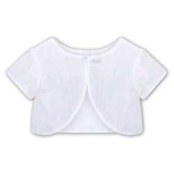 Sarah Louise Girls White Christening/Communion Bolero Style 057000