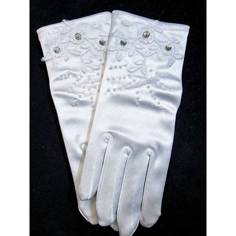 First Holy Communion Satin Gloves Style 808 First Holy Communion Satin Gloves Style 808