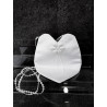 PERFECT SIMPLE COMMUNION BAG WITH PEARLS STRAP STYLE HB07