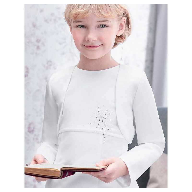 Satin First Holy Communion Bolero Style OLIVIA Satin First Holy Communion Bolero Style OLIVIA