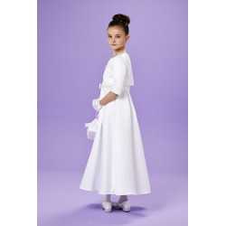 Peridot White First Holy Communion Dress & Bolero Set Style SINEAD