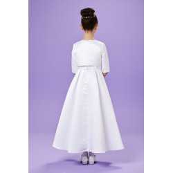 Peridot White First Holy Communion Dress & Bolero Set Style SINEAD