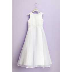 Peridot White First Holy Communion Dress Style FLORENCE