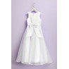 Peridot White First Holy Communion Dress Style FLORENCE
