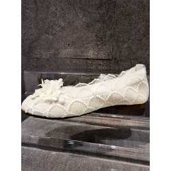 HANDMADE IVORY FIRST HOLY COMMUNION SPANISH SHOES STYLE 600813