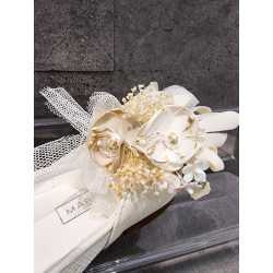 HANDMADE IVORY FIRST HOLY COMMUNION SPANISH SHOES STYLE 700809