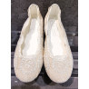 HANDMADE IVORY FIRST HOLY COMMUNION SPANISH SHOES STYLE 600814