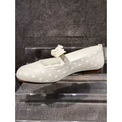 HANDMADE IVORY FIRST HOLY COMMUNION SPANISH SHOES STYLE 390807