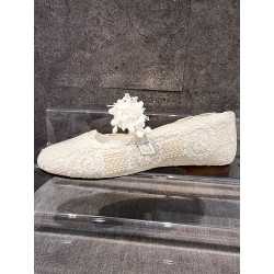 HANDMADE IVORY FIRST HOLY COMMUNION SPANISH SHOES STYLE 700805