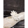 HANDMADE IVORY FIRST HOLY COMMUNION SPANISH SHOES STYLE 700805
