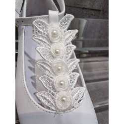 SPANISH WHITE FIRST HOLY COMMUNION SHOES BY TINNY SHOES STYLE 15214