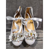 SPANISH SILVER FIRST HOLY COMMUNION SHOES BY TINNY SHOES STYLE 17214