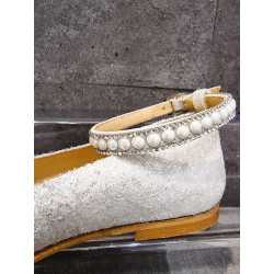 SPANISH SILVER GLITTER FIRST HOLY COMMUNION SHOES BY TINNY SHOES STYLE 16232