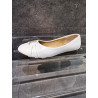 White Leather First Holy Communion Shoes Style A103