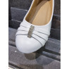 White Leather First Holy Communion Shoes Style A103