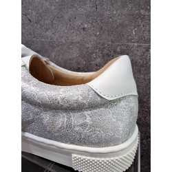 Spanish White/Metal First Holy Communion/Special Occasion Shoes By Tinny Shoes Style 15232