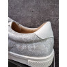 Spanish White/Metal First Holy Communion/Special Occasion Shoes By Tinny Shoes Style 15232