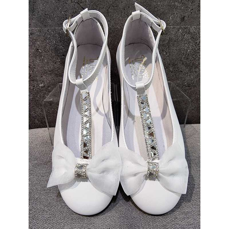 SPANISH WHITE FIRST HOLY COMMUNION SHOES BY TINNY SHOES STYLE 16233 SPANISH WHITE FIRST HOLY COMMUNION SHOES BY TINNY SHOES STYLE 16233