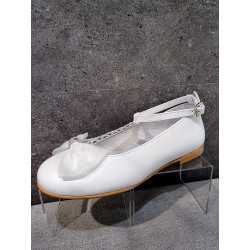 SPANISH WHITE FIRST HOLY COMMUNION SHOES BY TINNY SHOES STYLE 16233