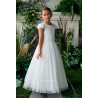 TETER WARM IVORY HANDMADE FIRST HOLY COMMUNION DRESS STYLE ES05