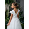 TETER WARM IVORY HANDMADE FIRST HOLY COMMUNION DRESS STYLE ES05