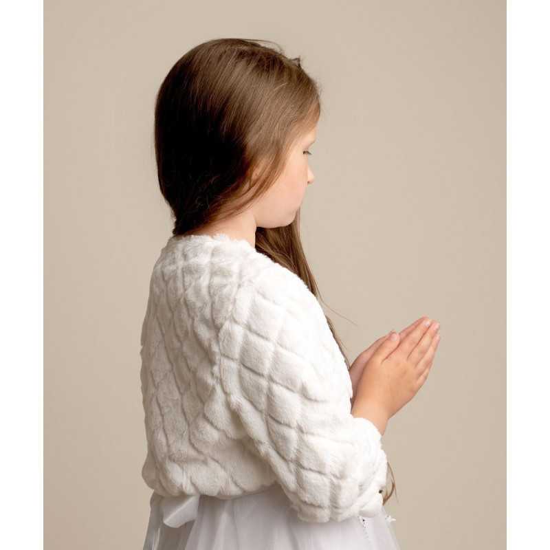 Ivory First Holy Communion/Special Occasion Bolero Style B307 A Ivory First Holy Communion/Special Occasion Bolero Style B307 A