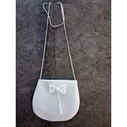PERFECT SIMPLE COMMUNION BAG WITH PEARLS STRAP STYLE HB012