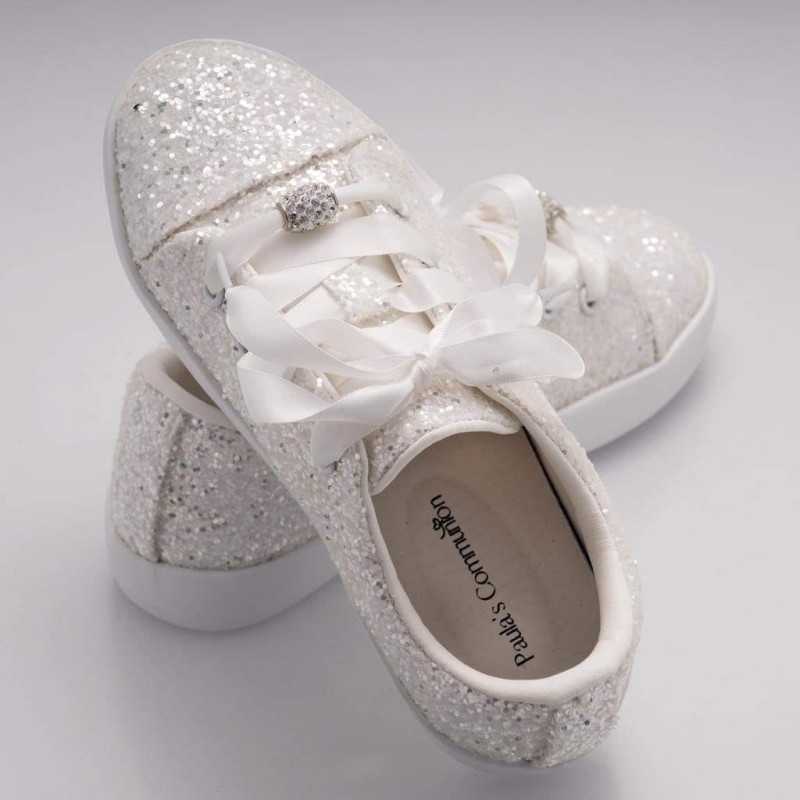 First Holy Communion White Glitter Runners Style PS-01 First Holy Communion White Glitter Runners Style PS-01