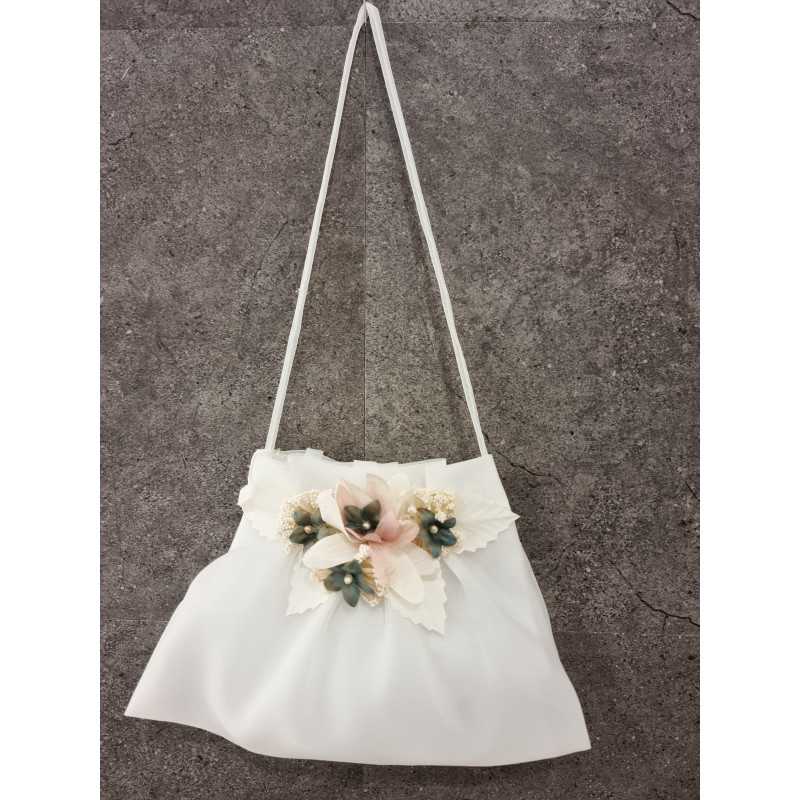 HANDMADE IVORY/PINK CARMY FIRST HOLY COMMUNION HANDBAG STYLE CL9793/126 HANDMADE IVORY/PINK CARMY FIRST HOLY COMMUNION HANDBAG STYLE CL9793/126