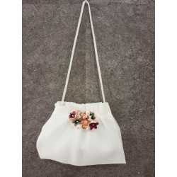 HANDMADE IVORY/PINK CARMY FIRST HOLY COMMUNION HANDBAG STYLE CL9793/128