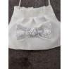 HANDMADE IVORY/BLUE CARMY FIRST HOLY COMMUNION HANDBAG STYLE CL9793/143