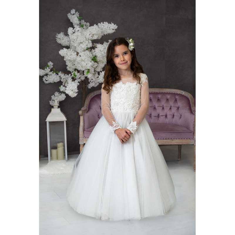 Handmade Ivory First Holy Communion Dress Style GINEVRA MCH